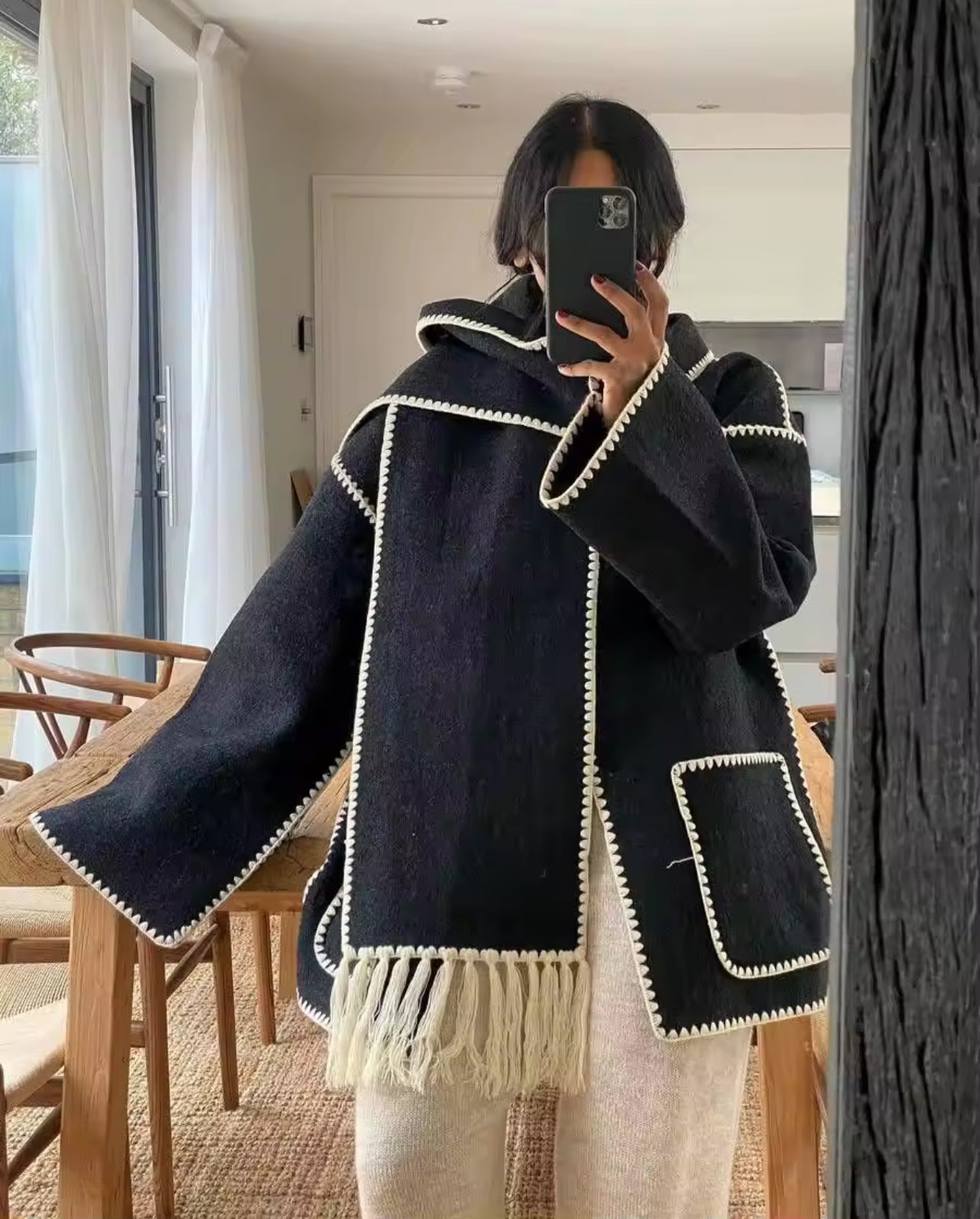 Zig-Zag scarf jacket