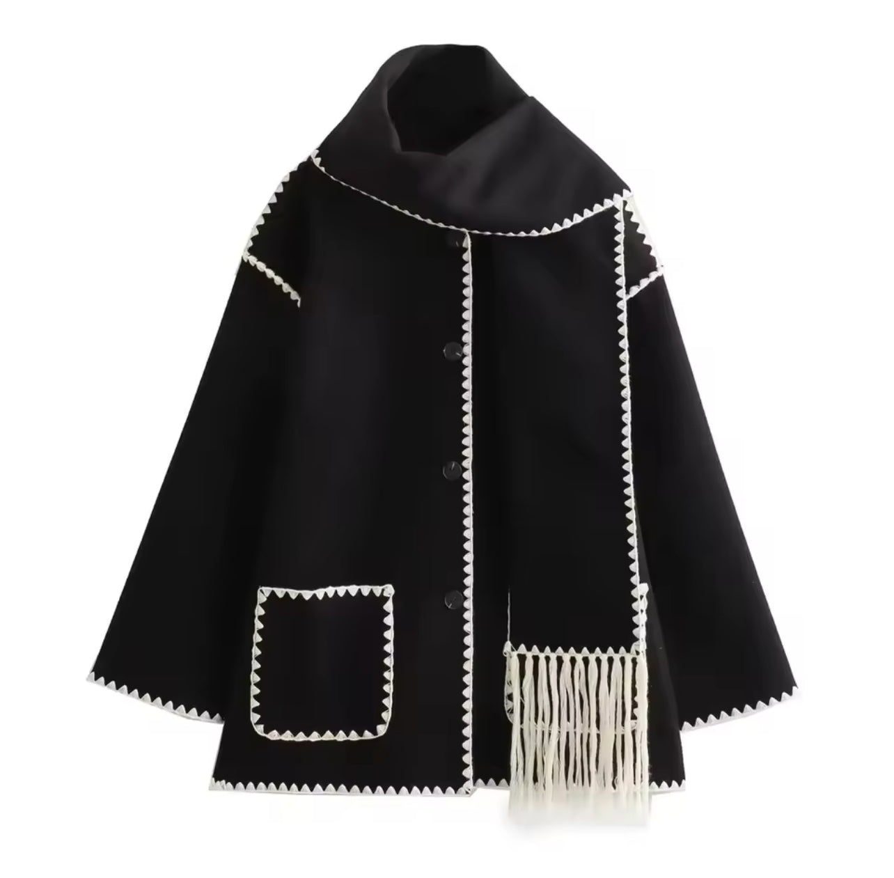 Zig-Zag scarf jacket