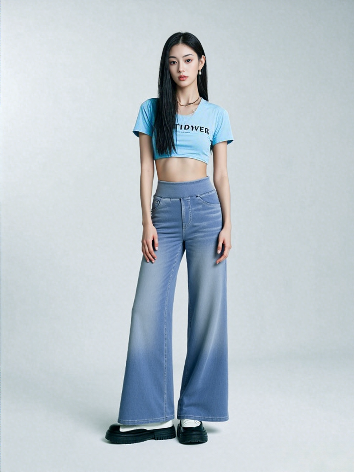 Evie | Comfy Elastische Broek met Hoge Taille