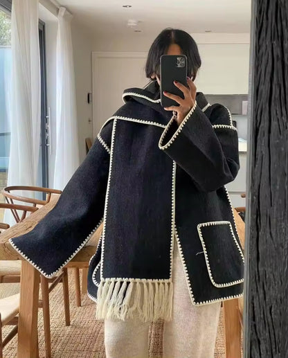 Zig-Zag scarf jacket
