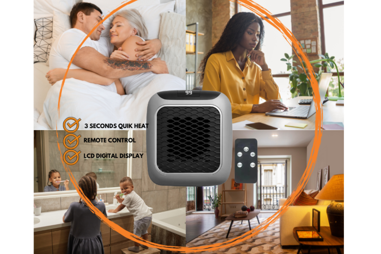 'Heatwave' Mini Draagbare elektrische verwarming