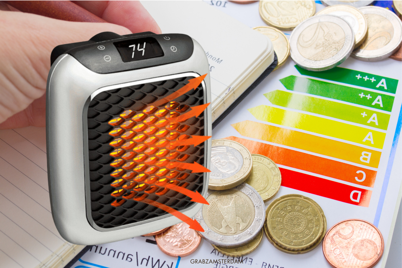 'Heatwave' Mini Draagbare elektrische verwarming