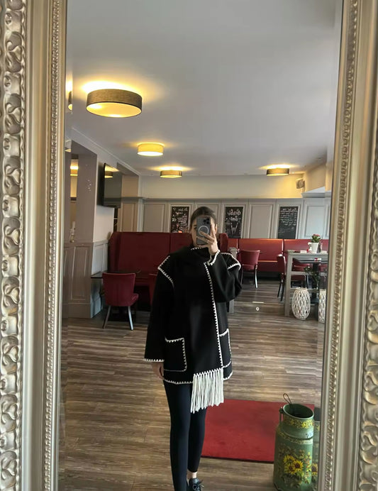 Zig-Zag scarf jacket