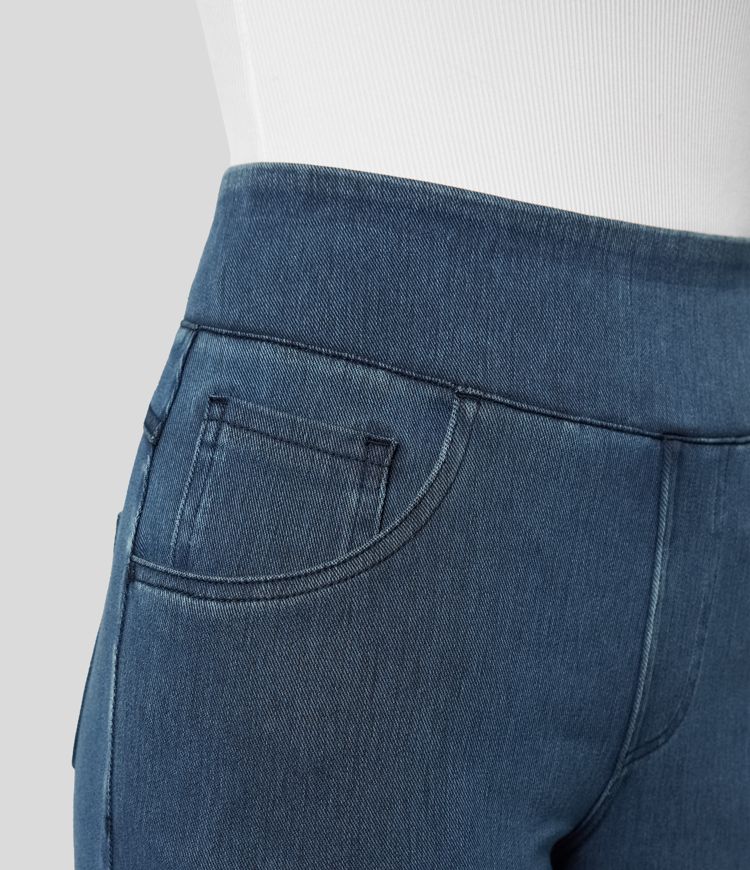 Evie | Comfy Elastische Broek met Hoge Taille
