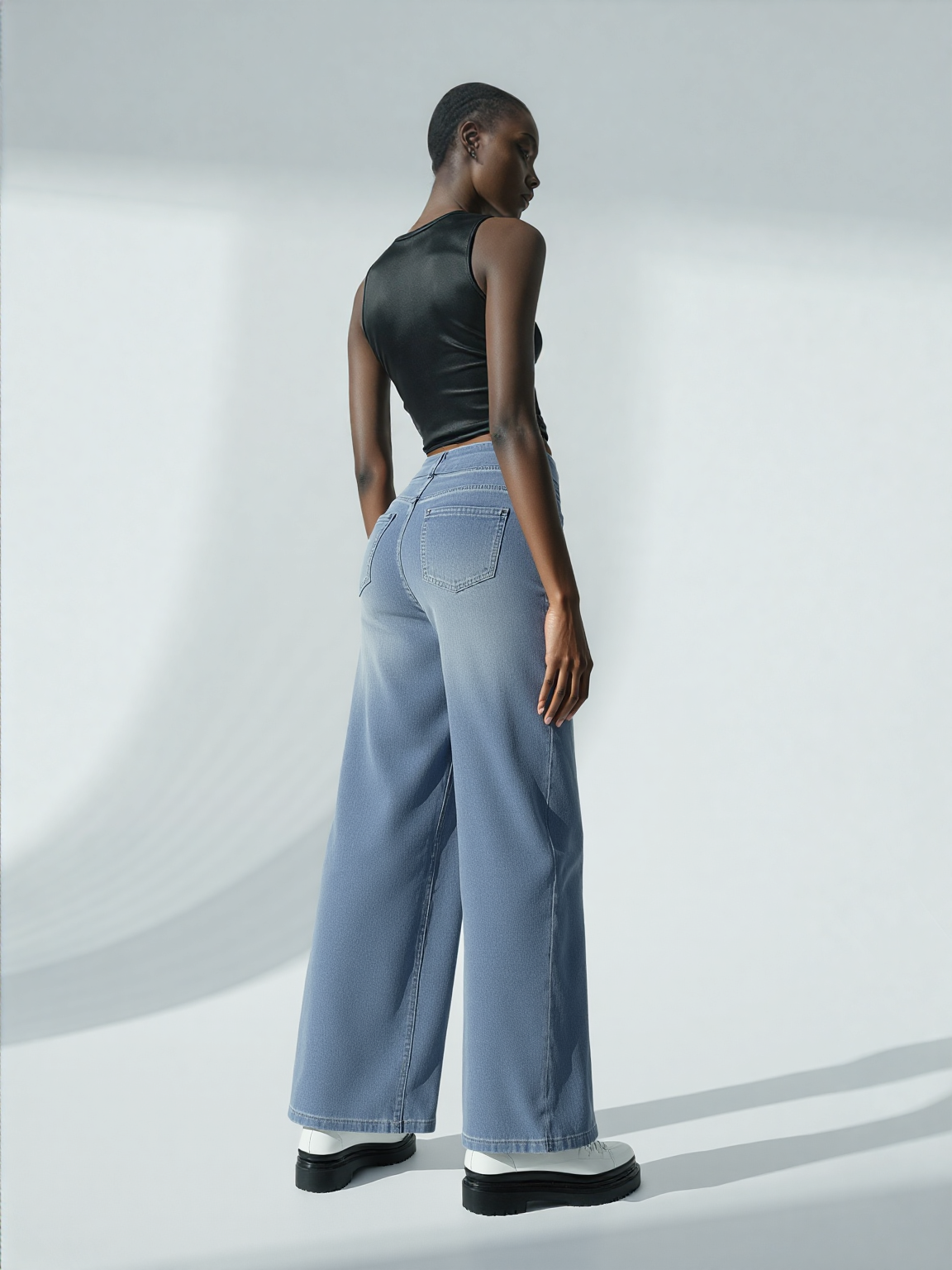 Evie | Comfy Elastische Broek met Hoge Taille