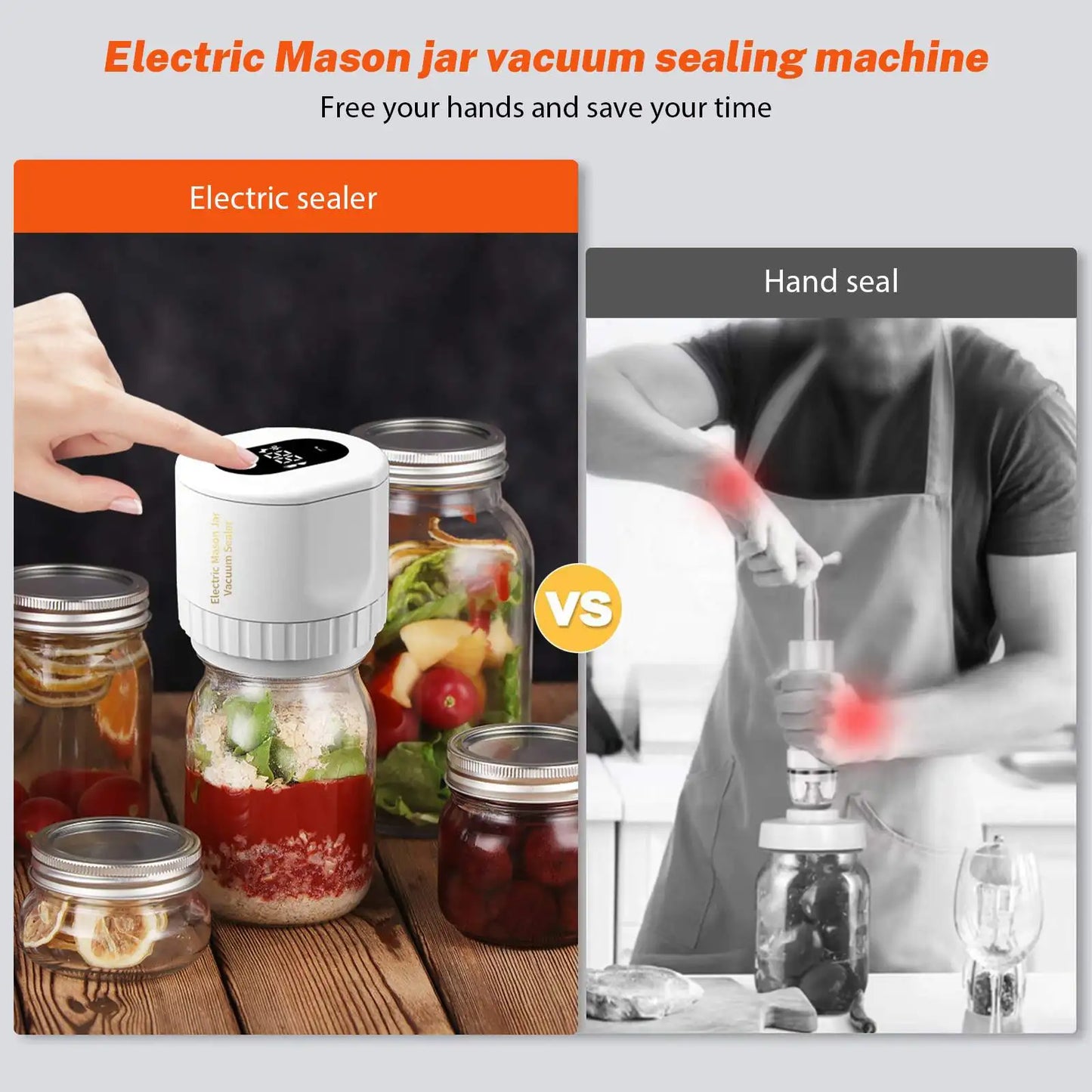 Elektrische vacuümmachine voor potten