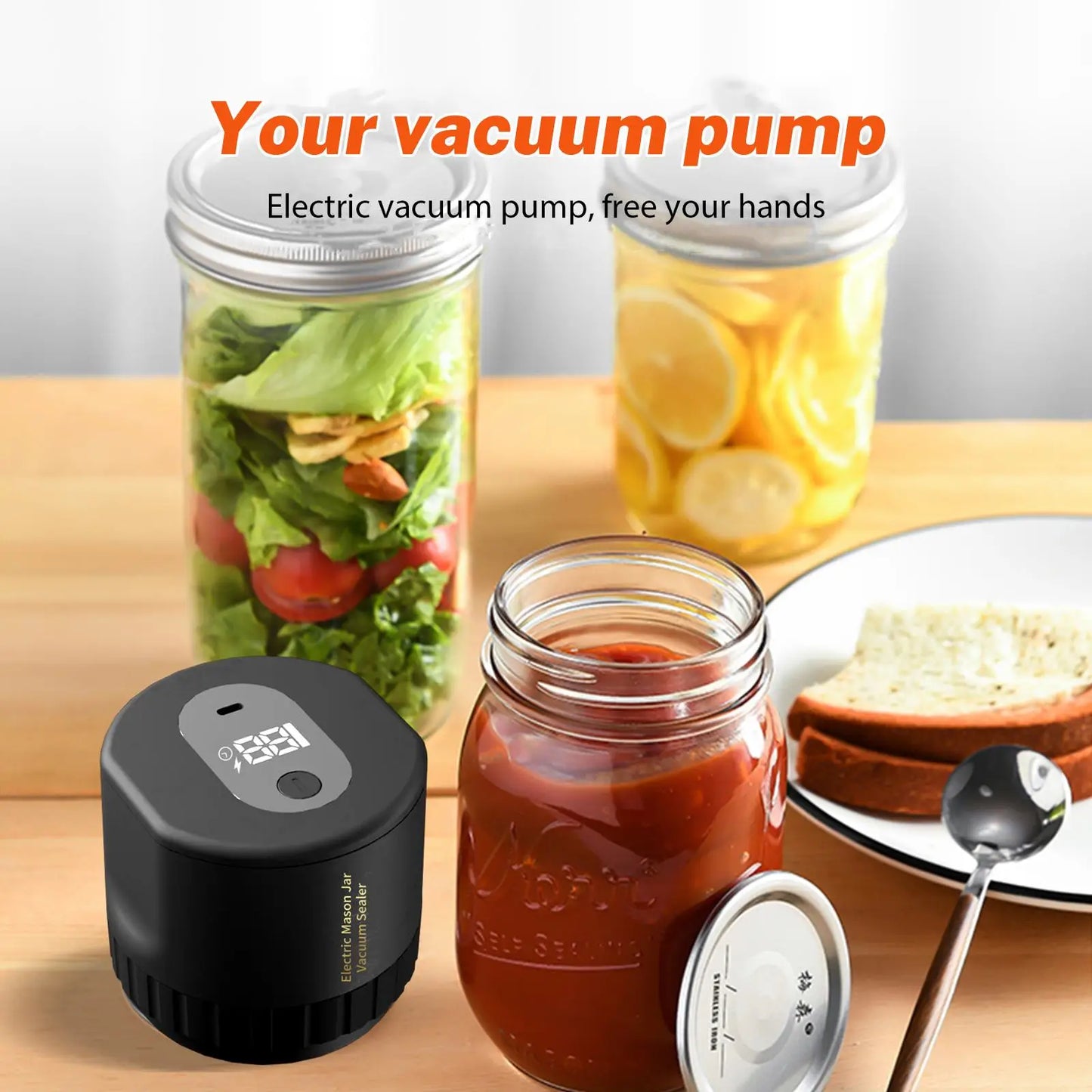 Elektrische vacuümmachine voor potten