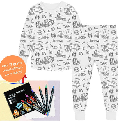 Inkleurbare Kinderpyjama