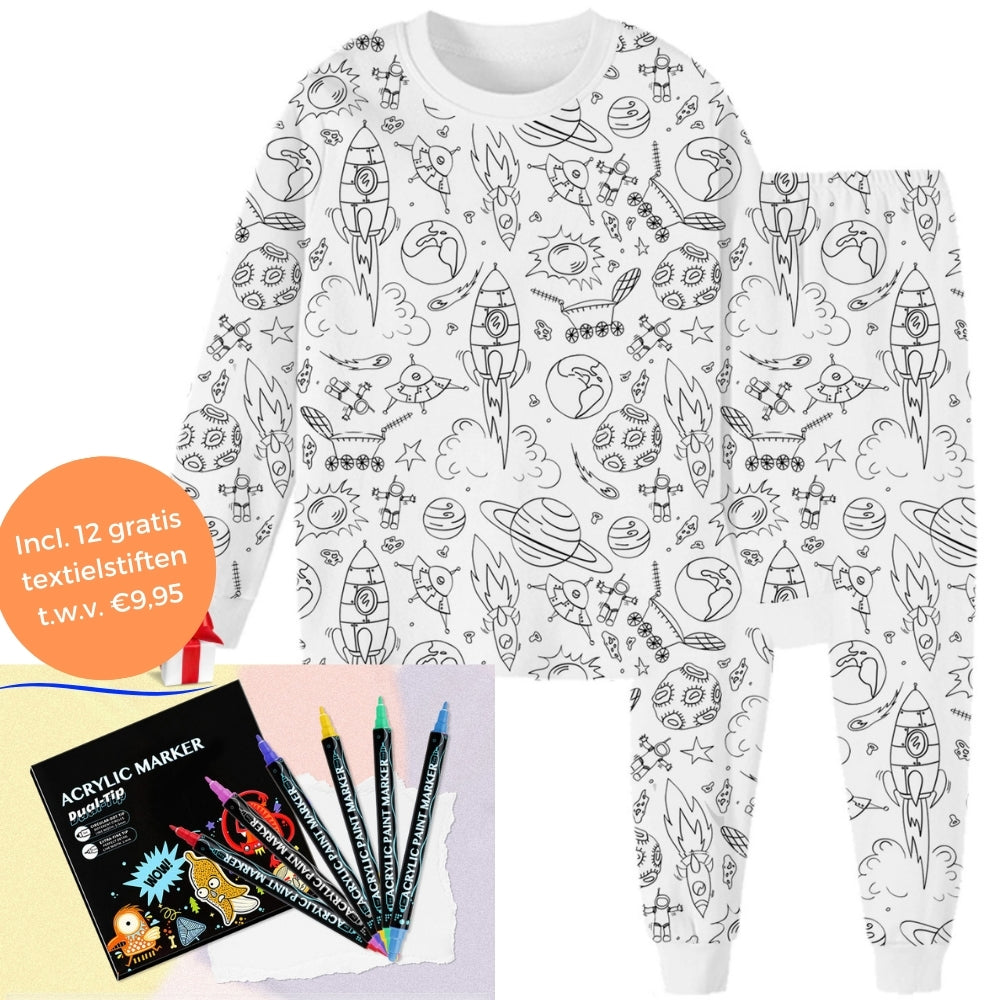 Inkleurbare Kinderpyjama