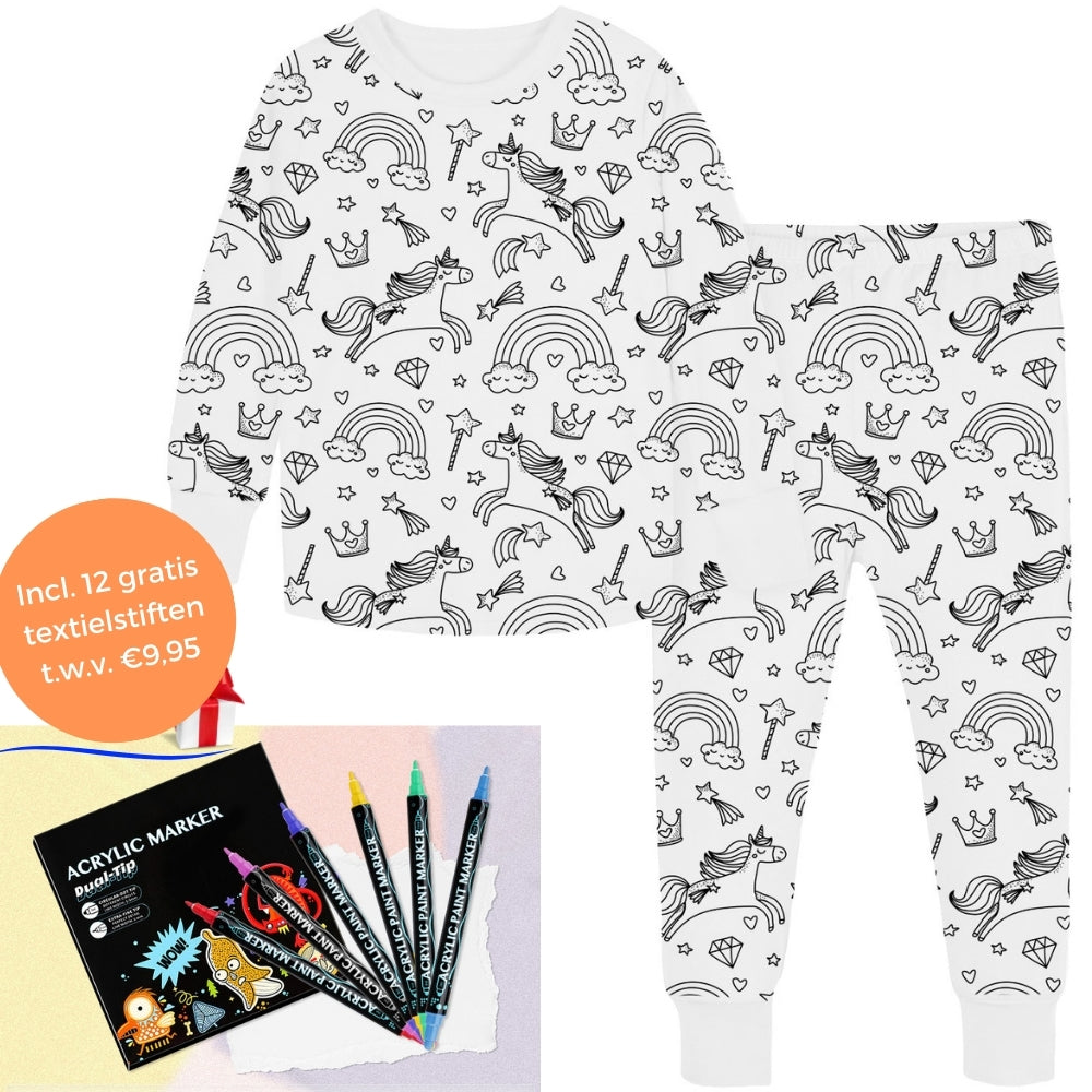 Inkleurbare Kinderpyjama
