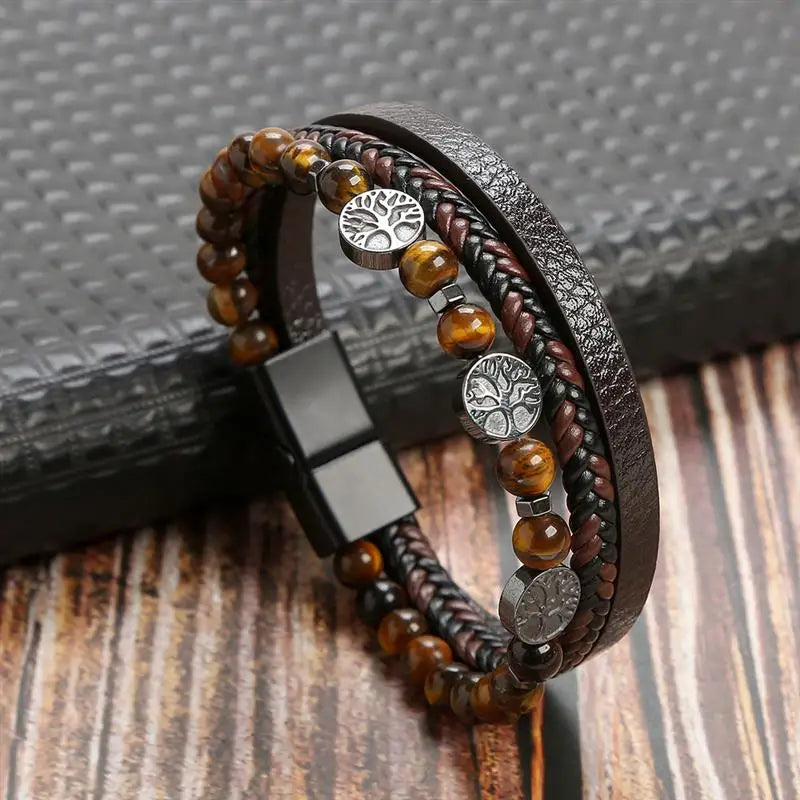 Handgeweven Herenarmband