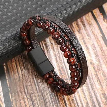 Handgeweven Herenarmband