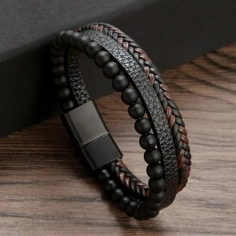 Handgeweven Herenarmband