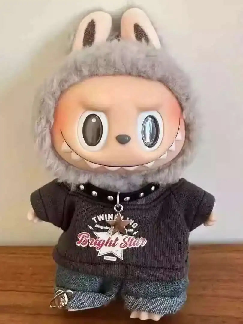 17cm labubu clothes outfit Plush doll