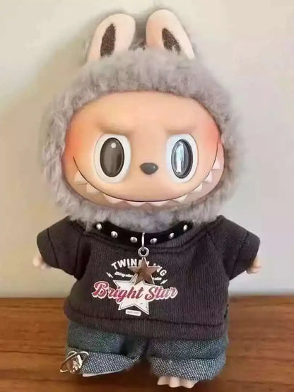 17cm labubu clothes outfit Plush doll