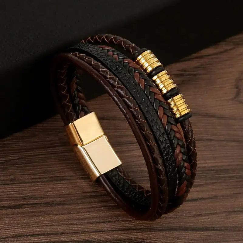 Handgeweven Herenarmband