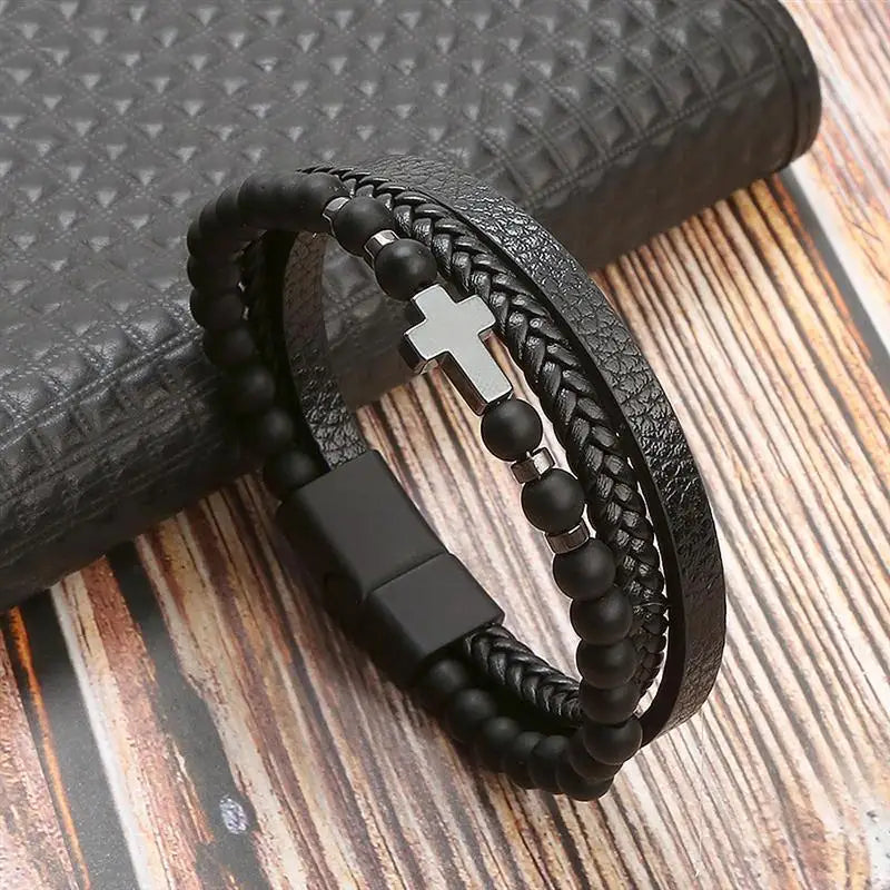 Handgeweven Herenarmband