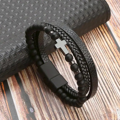 Handgeweven Herenarmband