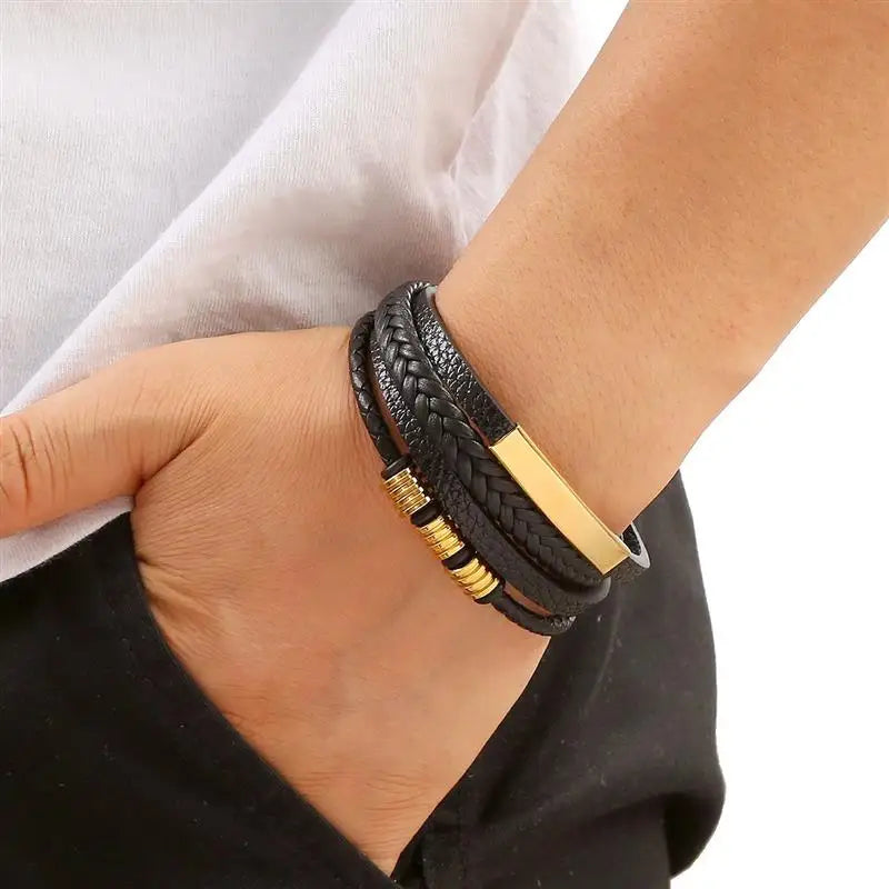 Handgeweven Herenarmband