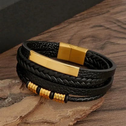 Handgeweven Herenarmband