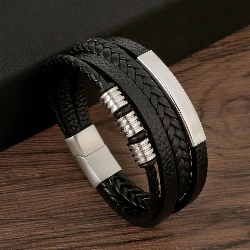 Handgeweven Herenarmband