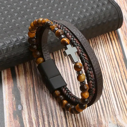 Handgeweven Herenarmband