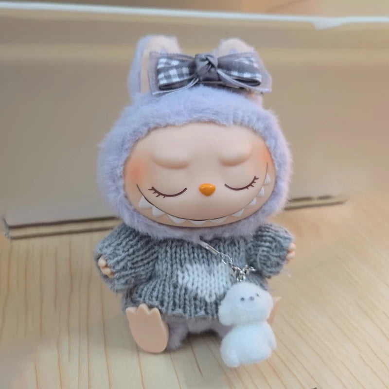 17cm labubu clothes outfit Plush doll