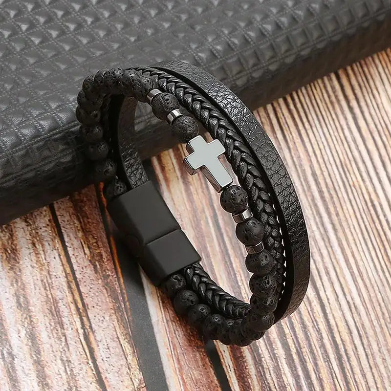 Handgeweven Herenarmband