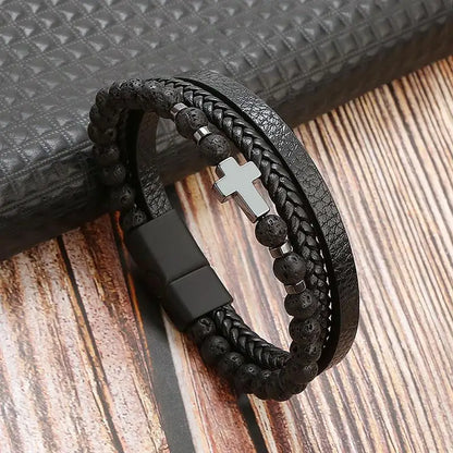 Handgeweven Herenarmband