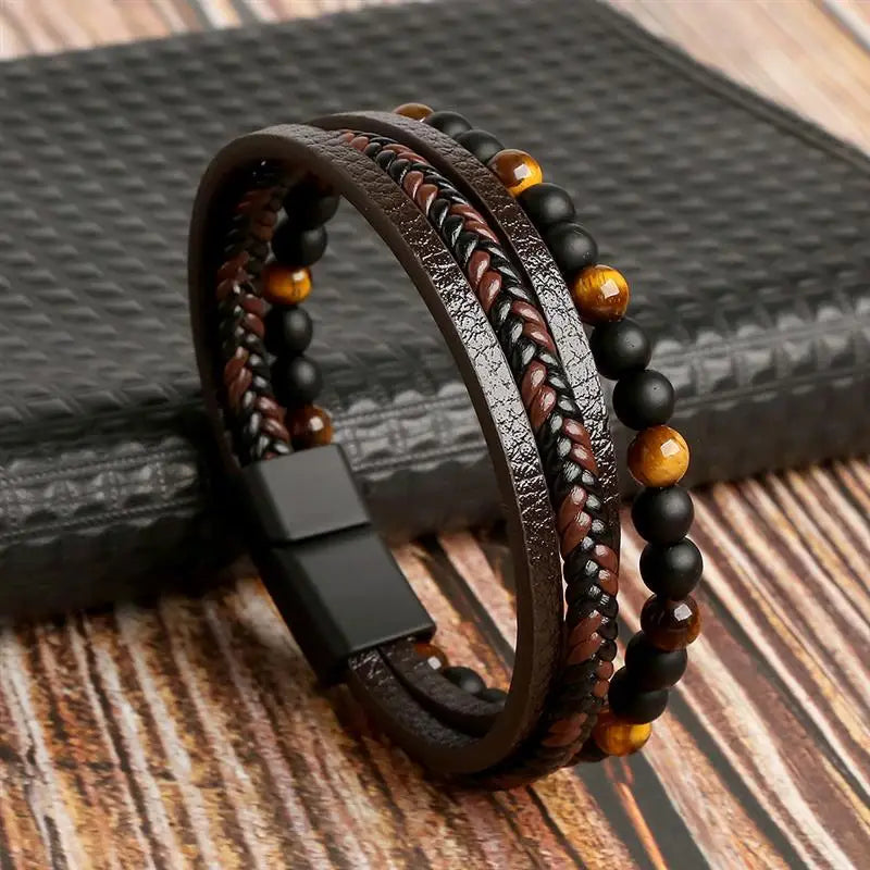 Handgeweven Herenarmband