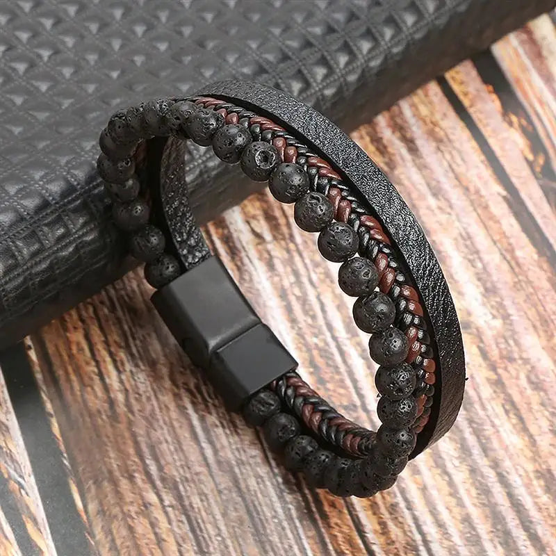 Handgeweven Herenarmband