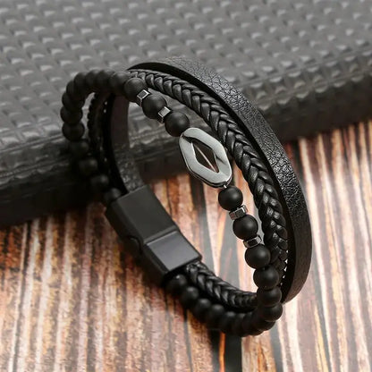 Handgeweven Herenarmband