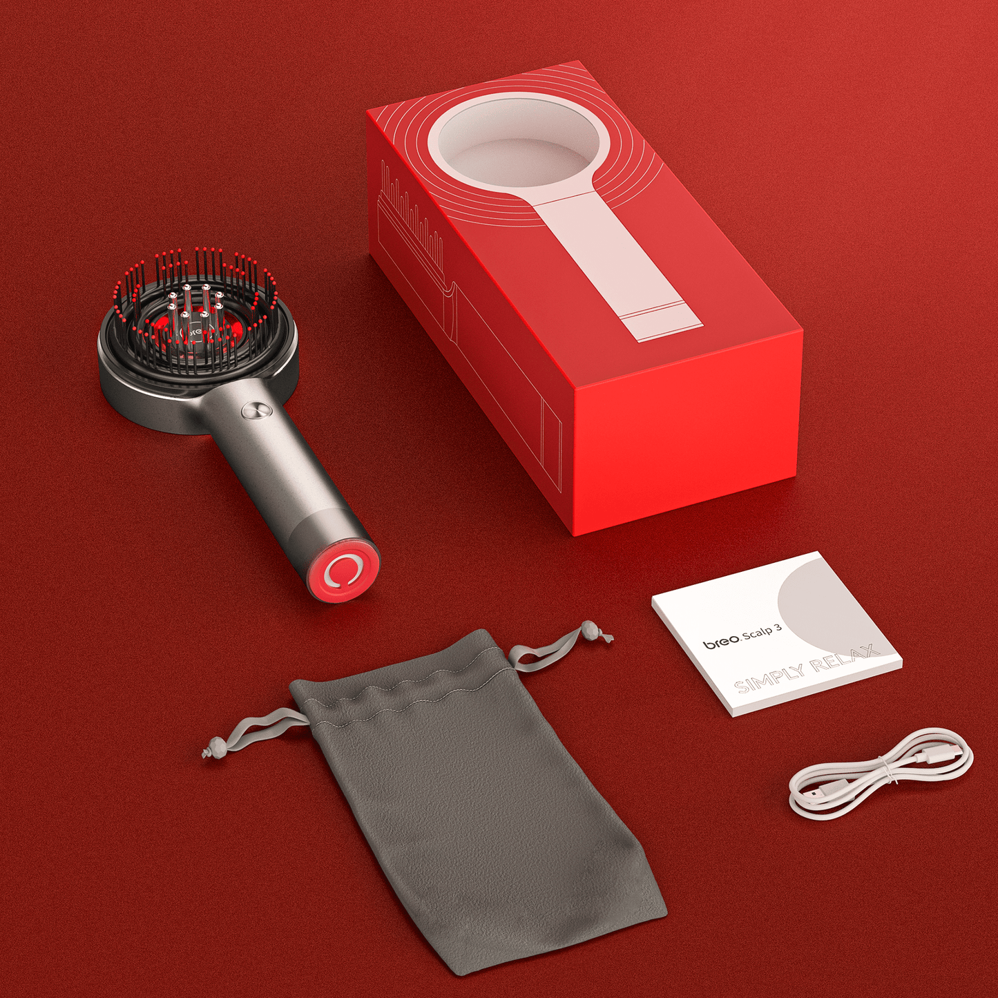 Masserende hoofdhuid Borstel