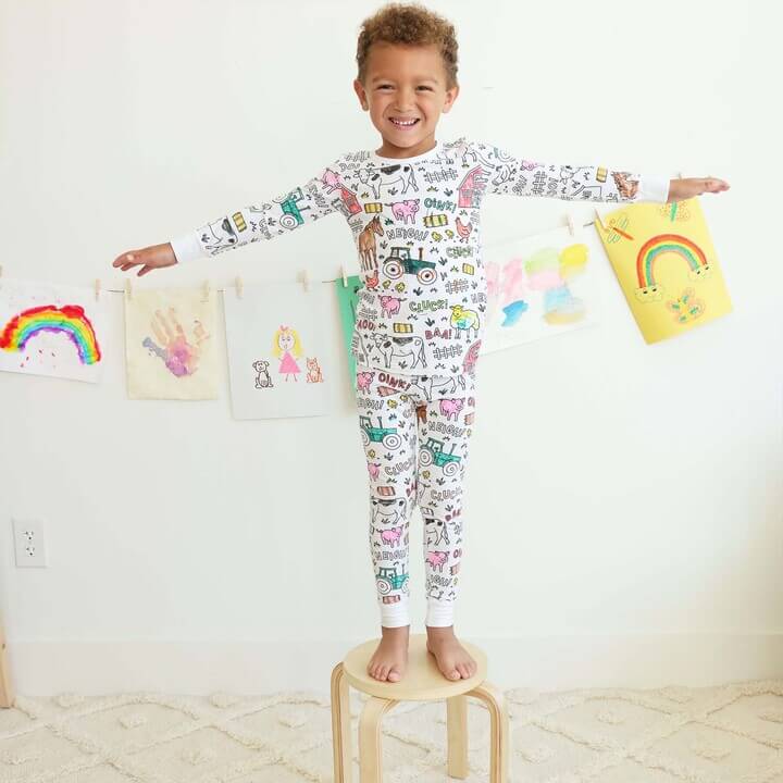 Inkleurbare Kinderpyjama