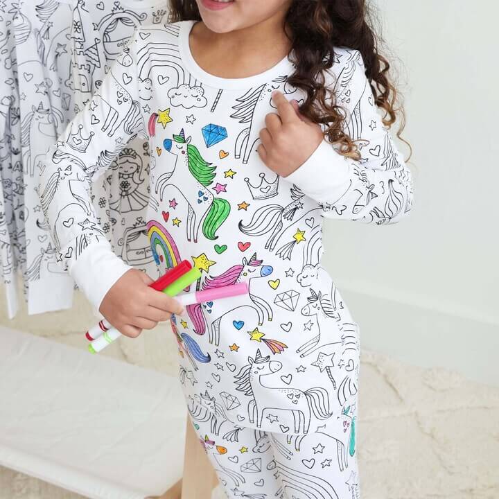 Inkleurbare Kinderpyjama