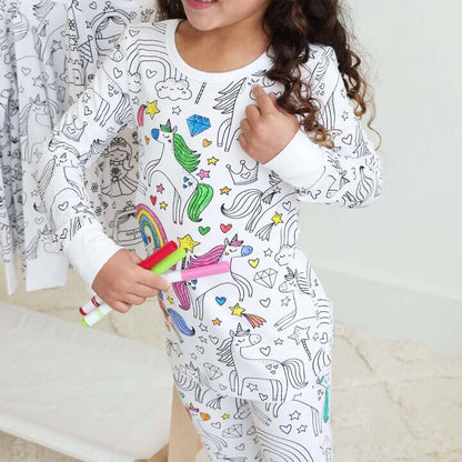 Inkleurbare Kinderpyjama