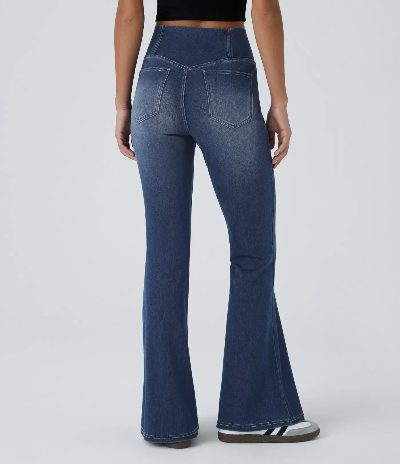 Veronica | Elastische Flatterende Flared Broek